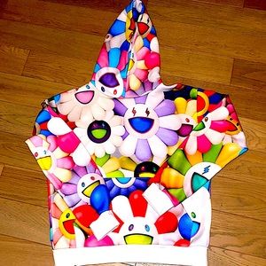 Takashi Murakami x J Balvin All Over flowers hoodie - multicolored